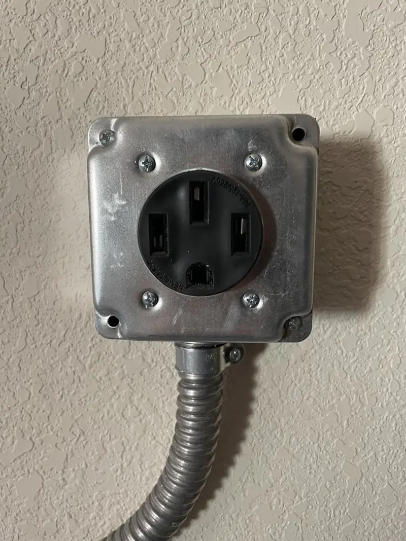 NEMA 14-50 outlet installed for Electrical Panel Upgrade in New Hope